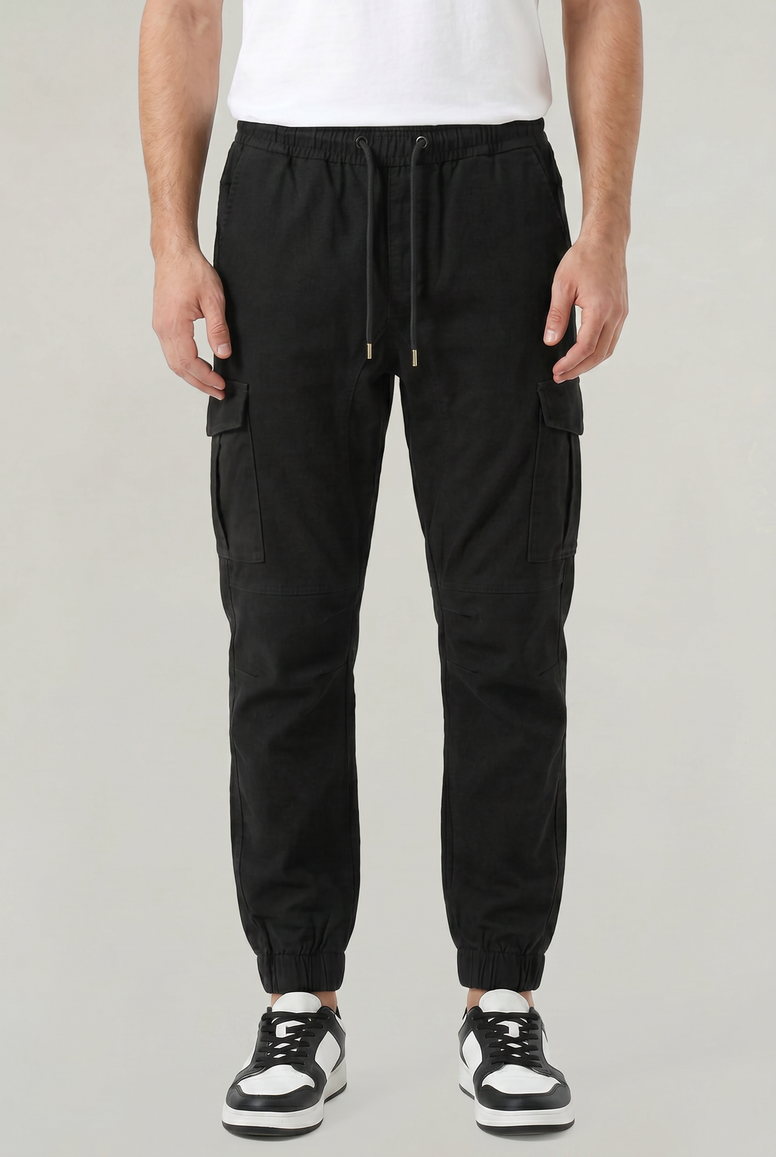 Men's Slim Fit Cotton Cargo Trousers