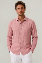 Men's Long Sleeve Cotton Button Down Shirt