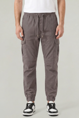 Men's Slim Fit Cotton Cargo Trousers