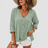Serena | Breathable And Elegant Linen Blouse