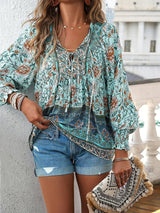 Lunara | Floral Puff Sleeve Summer Top