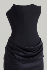Women's Corset Strapless Maxi Dress