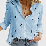 Evelyn | Romantic Botanical V-Neck Floral Blouse