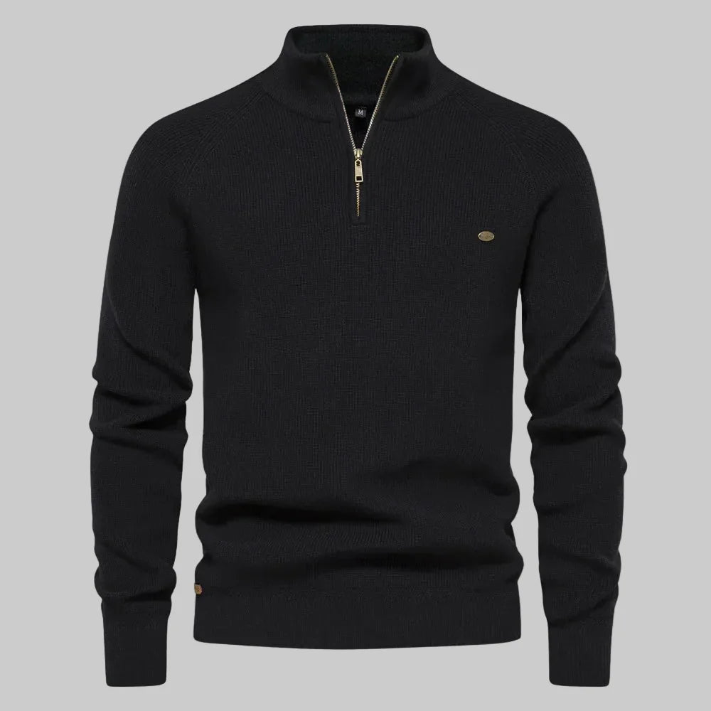 Harrington Half-Zip Knit Sweater