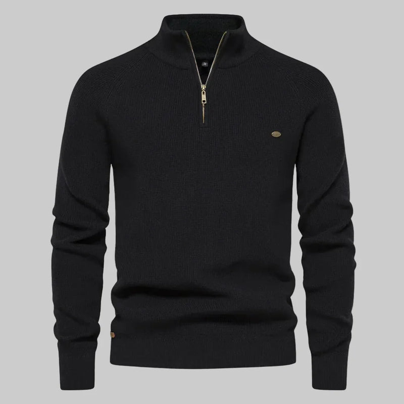 Harrington Half-Zip Knit Sweater