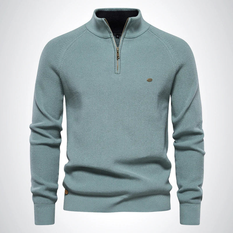 Harrington Half-Zip Knit Sweater