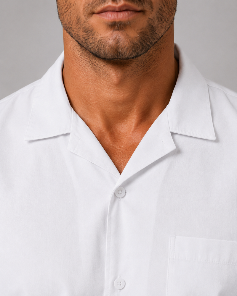 Men’s Linen Look Shirt & Shorts Co-Ord Set - Summer Style