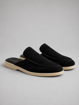 Men's Suede Mule Slip-On Loafers –  Smart Casual Comfort