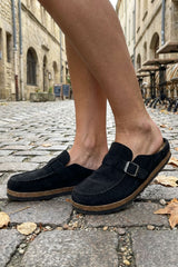 Delphine Suede Clogs