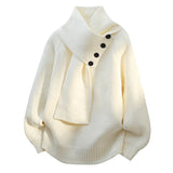 Aurelia Scarf-Neck Knit
