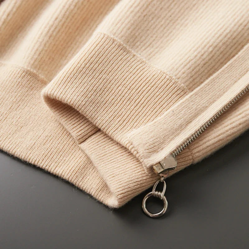 Valen Cashmere Zip Knit