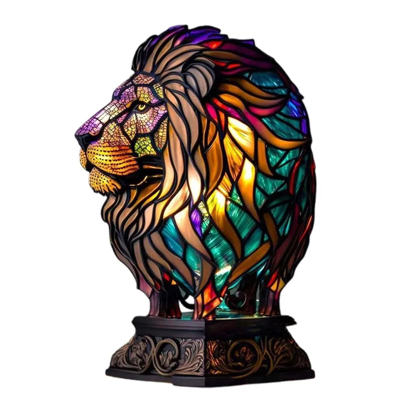 Stained Animal Lamp
