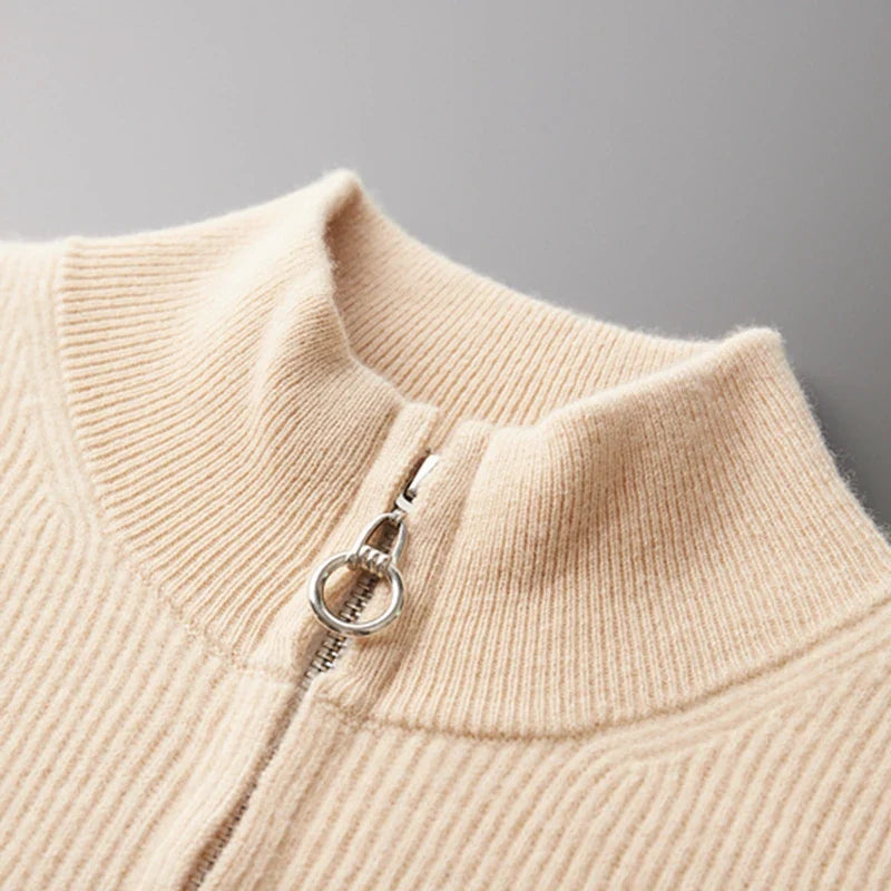 Valen Cashmere Zip Knit