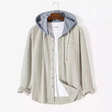 Bordeaux Hooded Cord Sweater