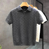 Blaise Diamond Knit Polo