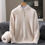 Leighton Cashmere Polo Sweater