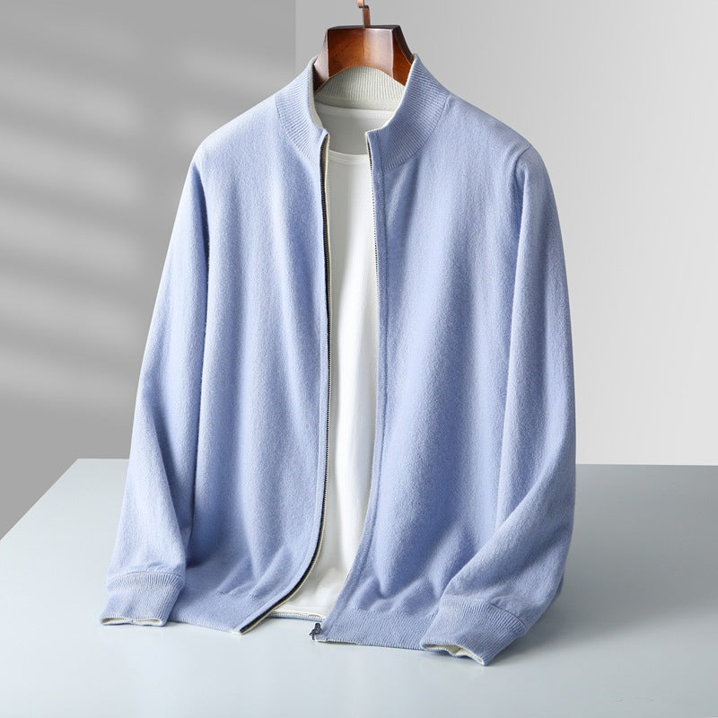 Olympus Cashmere Zip Cardigan