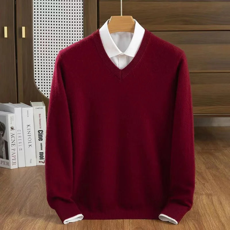 Milan Cashmere V-Neck Sweater