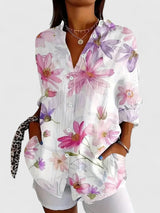 Women’s Colourful Print Blouse – Relaxed Fit