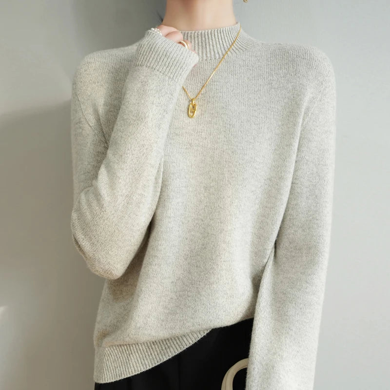 Luna Merino Mock Neck