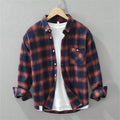 Navy Blue And Burgundy Plaid