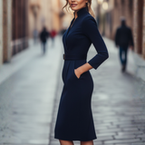Zelda Belted Wrap Midi Dress