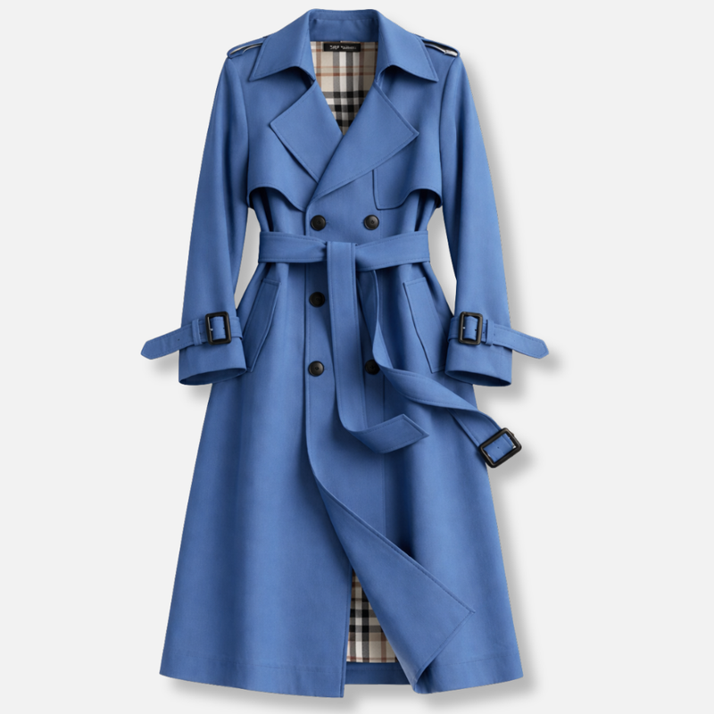 Women’s Belted Trench Coat - Tailored Long Fit