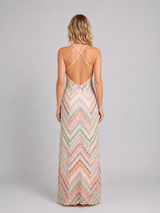 Women's Crochet Knit Maxi Dress – Boho Summer Style