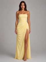 Women’s Draped Corset Maxi Dress – Sculpted Fit