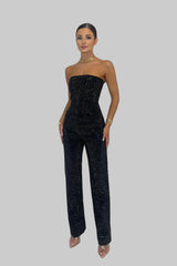 Starlight Strapless Sequin Jumpsuit