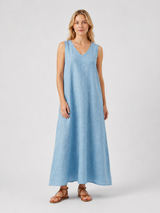 Women’s Sleeveless A-Line Maxi Dress – Relaxed Summer Elegance