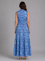 Women's Sleeveless Tiered Maxi Dress – Summer Holiday Style