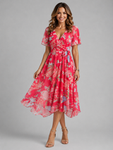 Junia Floral Wrap Dress