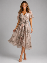 Junia Floral Wrap Dress