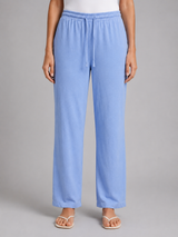 Women's Relaxed Drawstring Trousers – Wide Leg Casual Fit