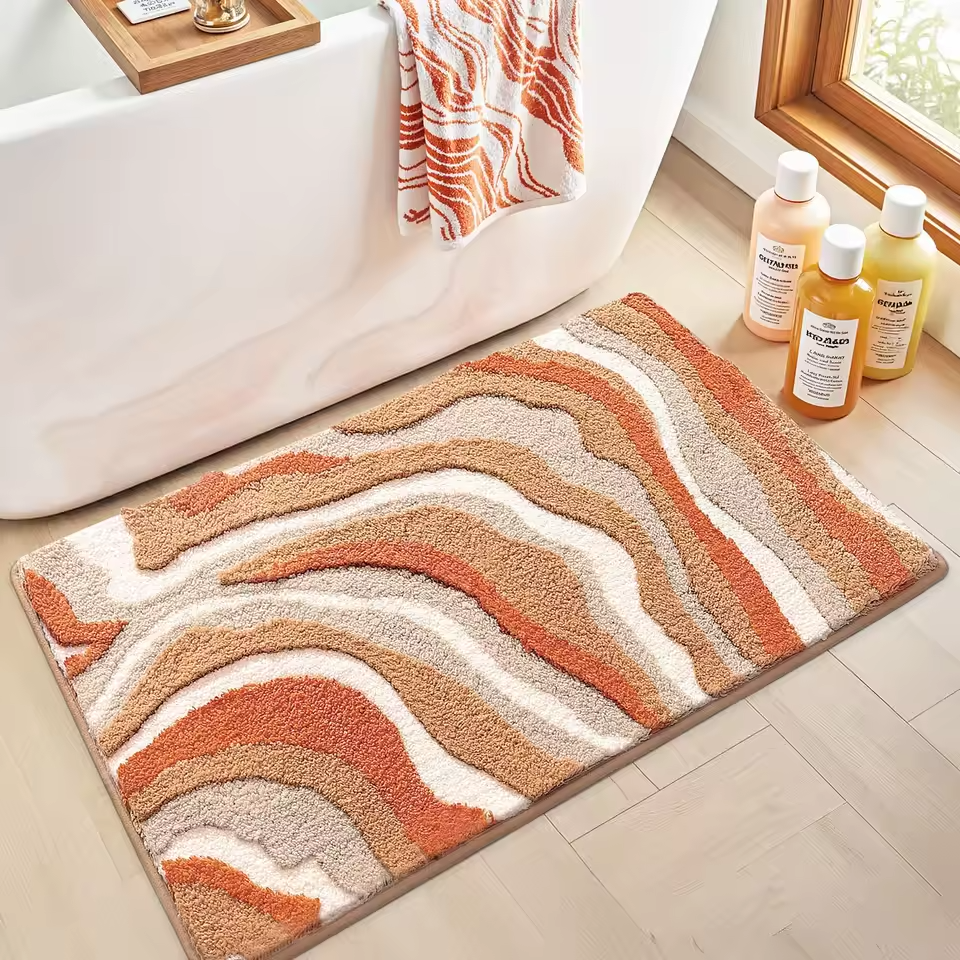 Reeve Wave Bath Rug