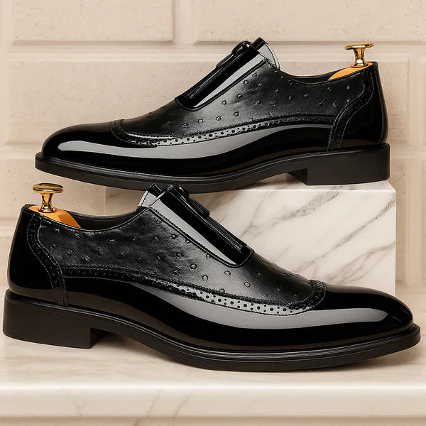 Oxford Ostrich Leather Shoes