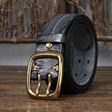 The Outrider Cowhide Belt