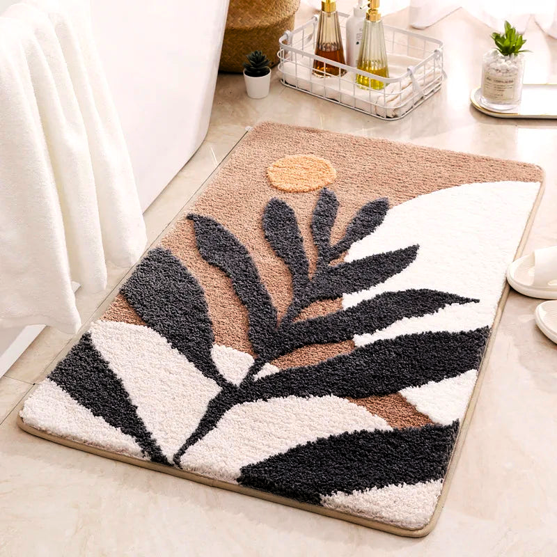 Earthly Leaf Organic Bath Rug