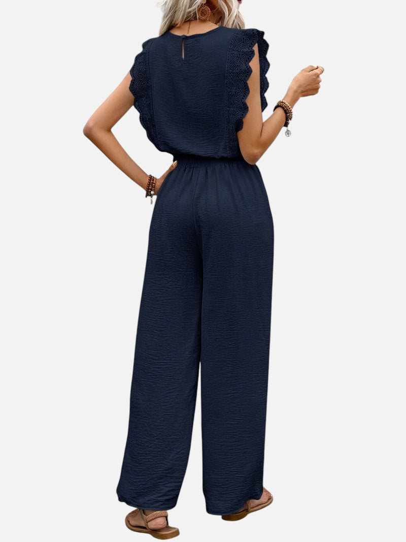 Women’s Two Piece Outfit Set - Relaxed Top & Wide Leg Trousers