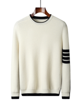 Contrast-Trim wool Crewneck