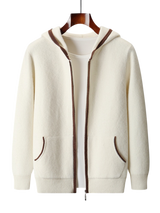 Maison Cashmere Hooded Zip Jacket