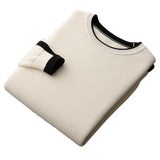 Contrast-Trim wool Crewneck