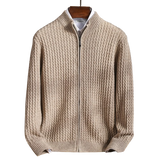 Textured Maison Wool Zip Jacket
