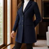Valencia Tailored Coat - Dark blue
