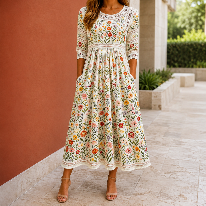 Harriet-Pearl Meadow Midi Dress