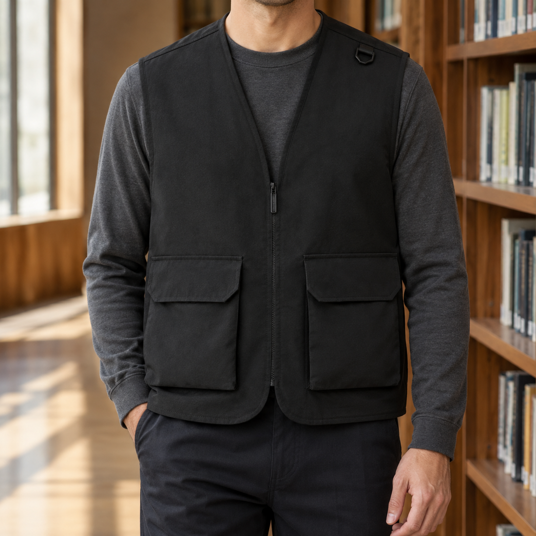 Mason Utility Vest - Black