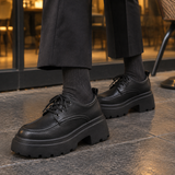 Frascati Platform Derby Shoes - Black