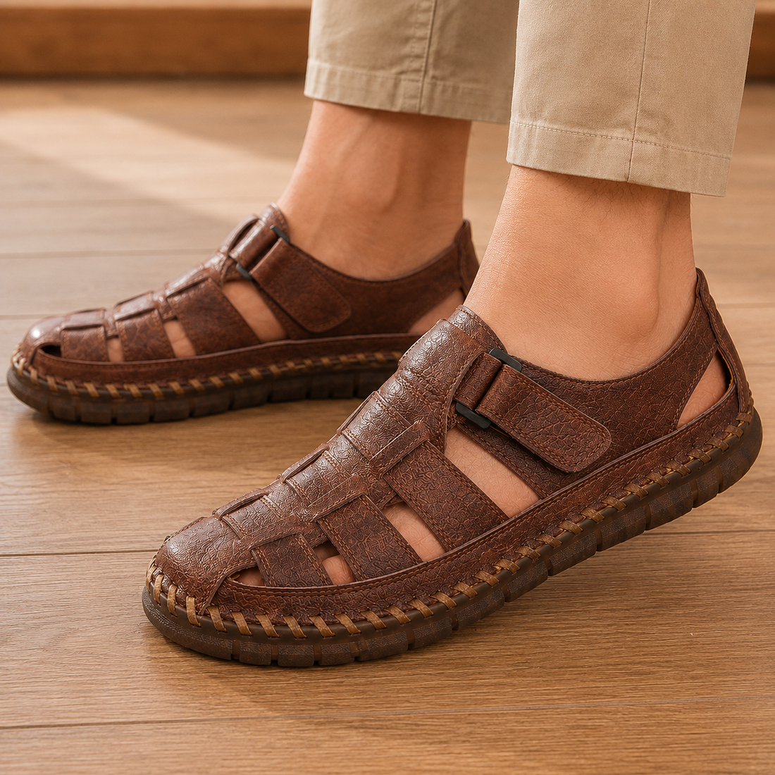 Sarti Fisherman Sandals - Brown