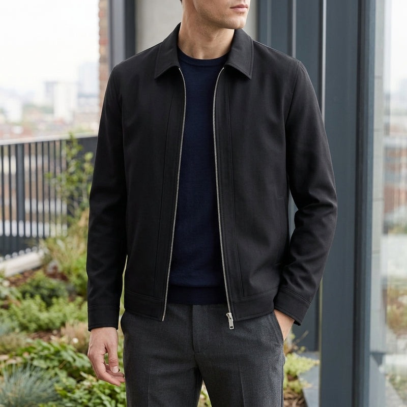 Dorian Zip Jacket - Black